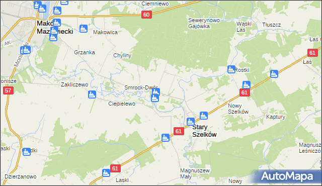 mapa Smrock-Kolonia, Smrock-Kolonia na mapie Targeo