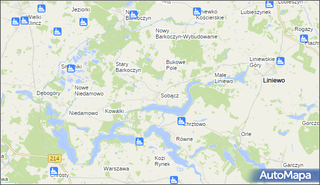 mapa Sobącz, Sobącz na mapie Targeo