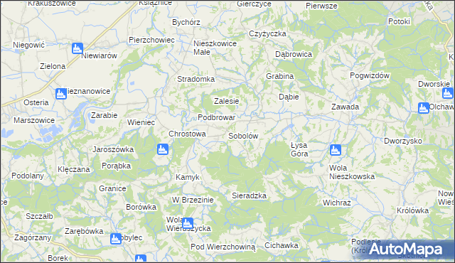 mapa Sobolów, Sobolów na mapie Targeo