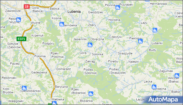 mapa Sołonka, Sołonka na mapie Targeo