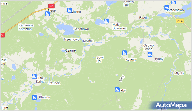 mapa Sowi Dół, Sowi Dół na mapie Targeo