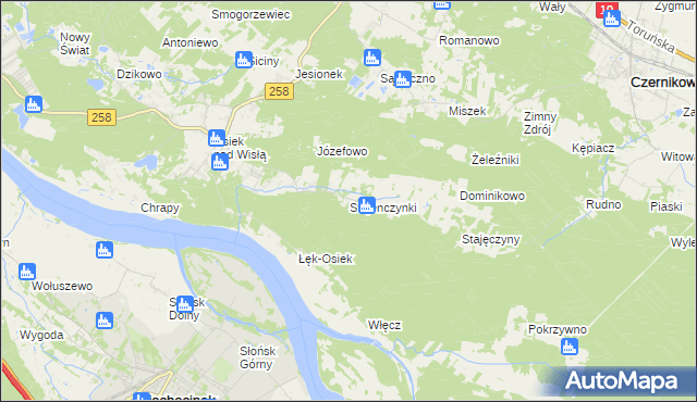 mapa Stajenczynki, Stajenczynki na mapie Targeo