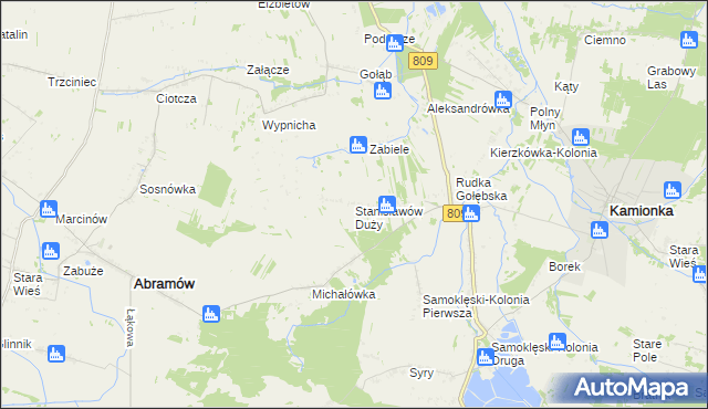 mapa Stanisławów Duży, Stanisławów Duży na mapie Targeo