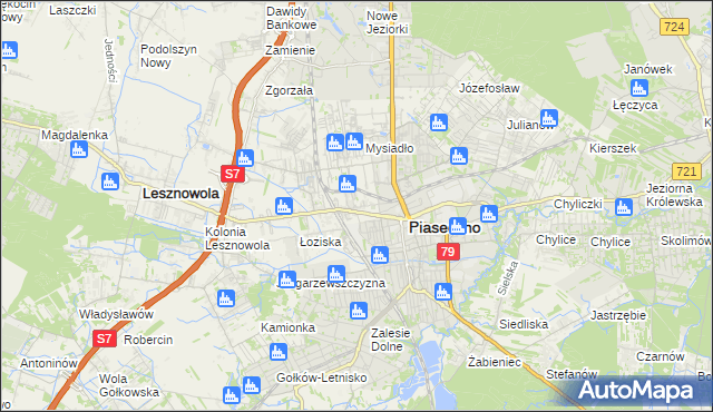 mapa Stara Iwiczna, Stara Iwiczna na mapie Targeo