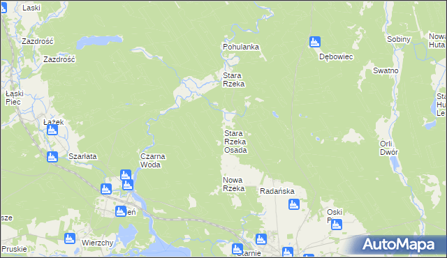 mapa Stara Rzeka Osada, Stara Rzeka Osada na mapie Targeo