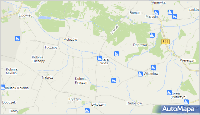 mapa Stara Wieś gmina Mircze, Stara Wieś gmina Mircze na mapie Targeo