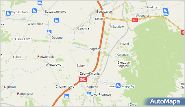 mapa Stare Konopki, Stare Konopki na mapie Targeo