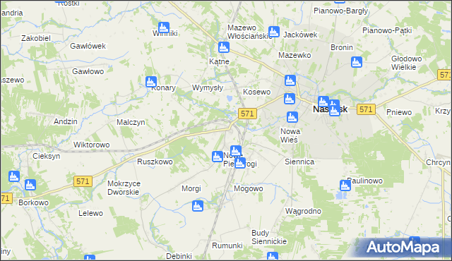 mapa Stare Pieścirogi, Stare Pieścirogi na mapie Targeo