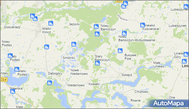 mapa Stary Barkoczyn, Stary Barkoczyn na mapie Targeo