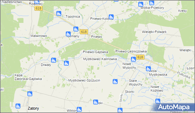 mapa Stary Mystkówiec, Stary Mystkówiec na mapie Targeo