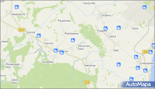 mapa Starzyński Dwór, Starzyński Dwór na mapie Targeo