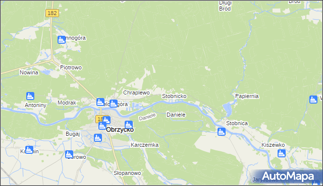 mapa Stobnicko, Stobnicko na mapie Targeo