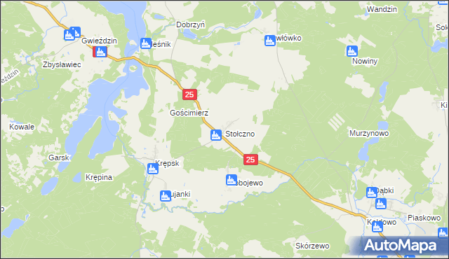 mapa Stołczno, Stołczno na mapie Targeo