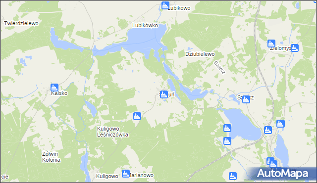 mapa Stołuń, Stołuń na mapie Targeo