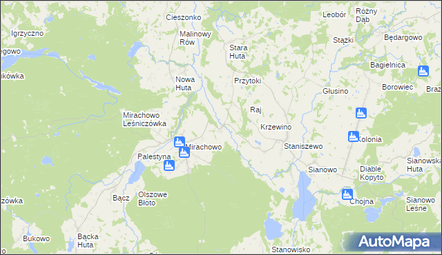 mapa Strysza Buda, Strysza Buda na mapie Targeo