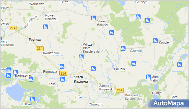 mapa Strzelki, Strzelki na mapie Targeo