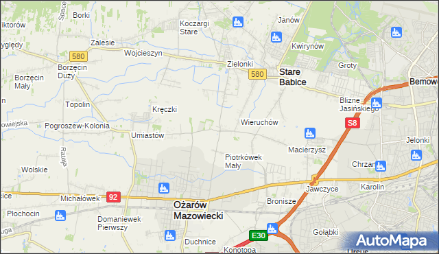 mapa Strzykuły, Strzykuły na mapie Targeo