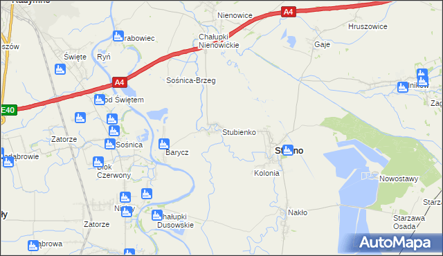 mapa Stubienko, Stubienko na mapie Targeo