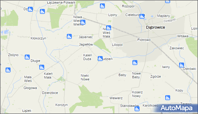 mapa Studzień, Studzień na mapie Targeo