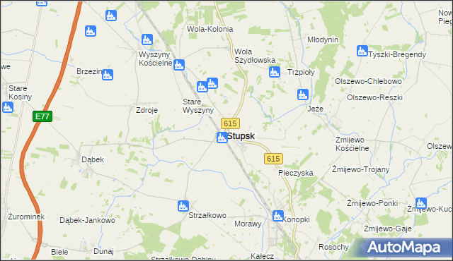 mapa Stupsk, Stupsk na mapie Targeo