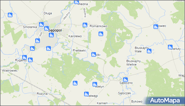 mapa Suliki, Suliki na mapie Targeo