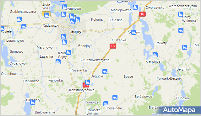 mapa Świackie, Świackie na mapie Targeo