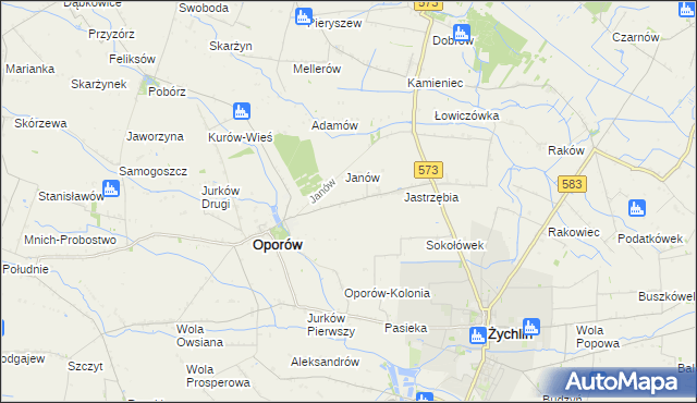 mapa Świechów, Świechów na mapie Targeo