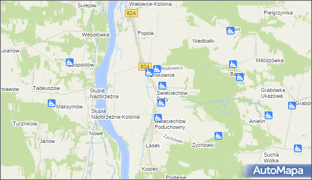 mapa Świeciechów Duży, Świeciechów Duży na mapie Targeo