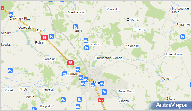 mapa Świerzbienie, Świerzbienie na mapie Targeo