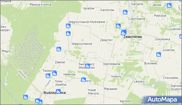 mapa Świniokierz Dworski, Świniokierz Dworski na mapie Targeo