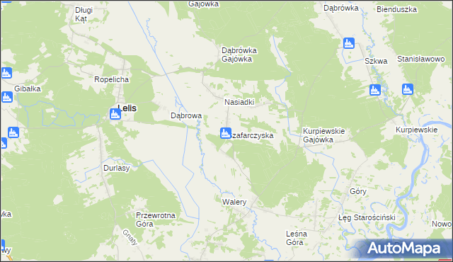 mapa Szafarczyska, Szafarczyska na mapie Targeo