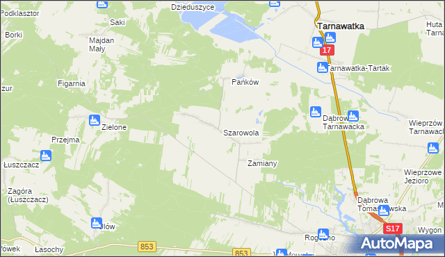 mapa Szarowola, Szarowola na mapie Targeo