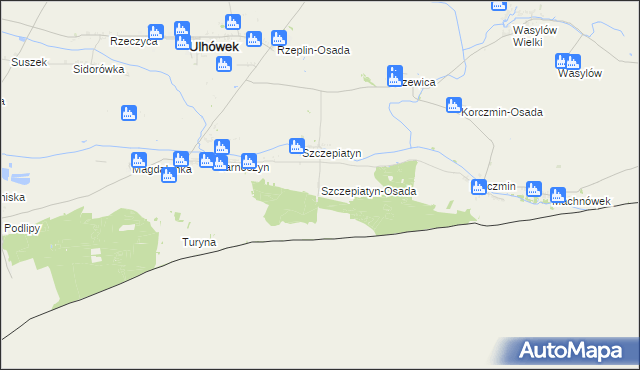 mapa Szczepiatyn-Osada, Szczepiatyn-Osada na mapie Targeo