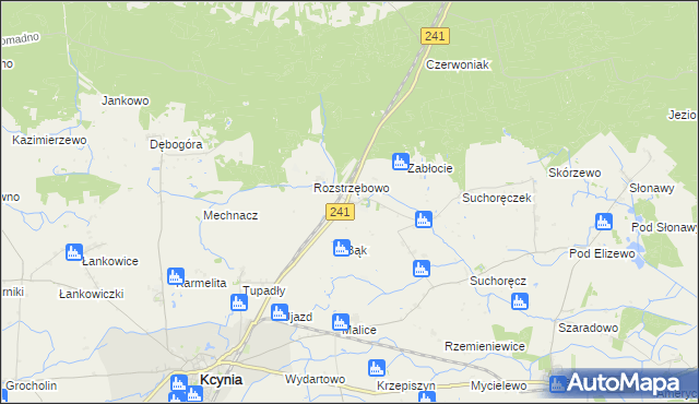 mapa Szczepice, Szczepice na mapie Targeo