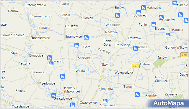 mapa Szczytniki-Kolonia, Szczytniki-Kolonia na mapie Targeo