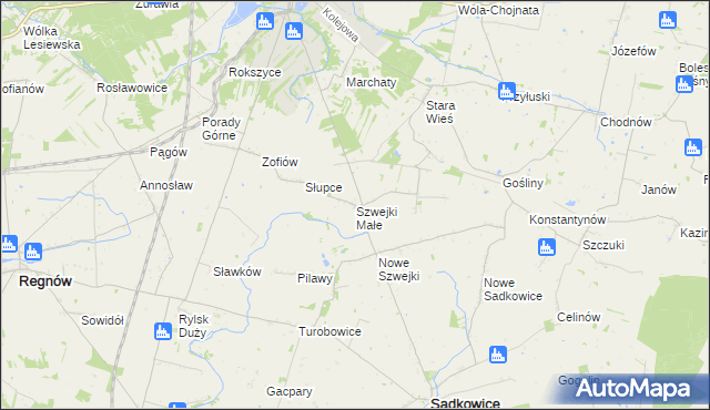 mapa Szwejki Małe, Szwejki Małe na mapie Targeo