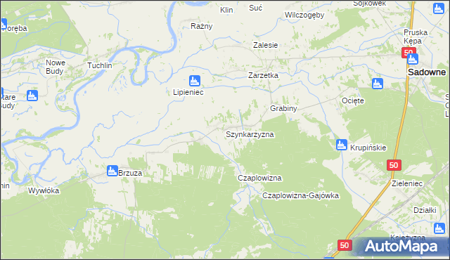 mapa Szynkarzyzna, Szynkarzyzna na mapie Targeo