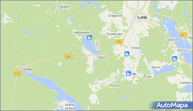 mapa Tabórz, Tabórz na mapie Targeo