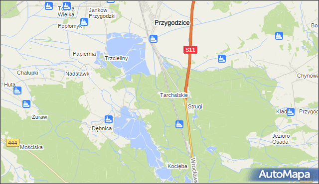 mapa Tarchalskie, Tarchalskie na mapie Targeo