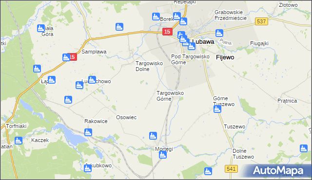 mapa Targowisko Górne, Targowisko Górne na mapie Targeo