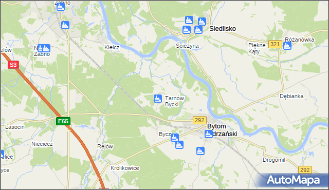 mapa Tarnów Bycki, Tarnów Bycki na mapie Targeo