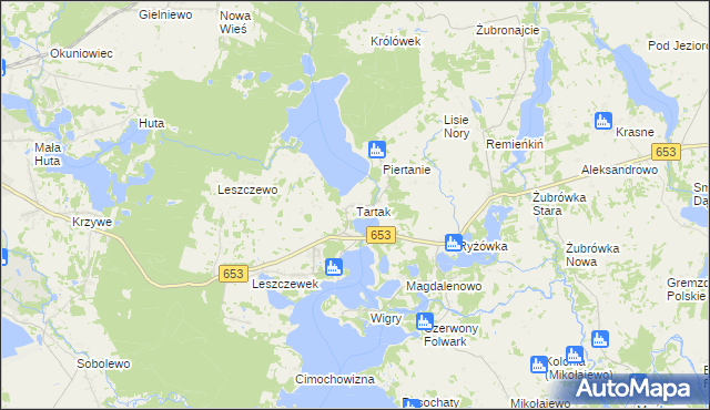 mapa Tartak gmina Suwałki, Tartak gmina Suwałki na mapie Targeo