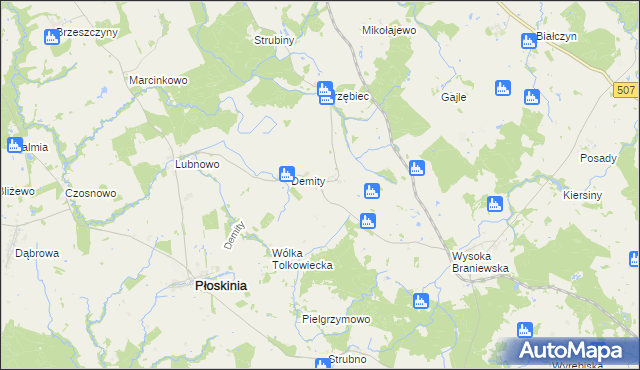 mapa Tolkowiec, Tolkowiec na mapie Targeo