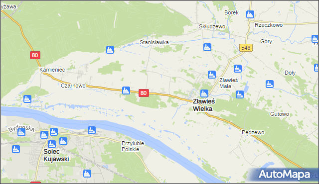 mapa Toporzysko gmina Zławieś Wielka, Toporzysko gmina Zławieś Wielka na mapie Targeo