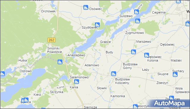 mapa Tręby Stare, Tręby Stare na mapie Targeo