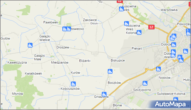 mapa Trkusów, Trkusów na mapie Targeo