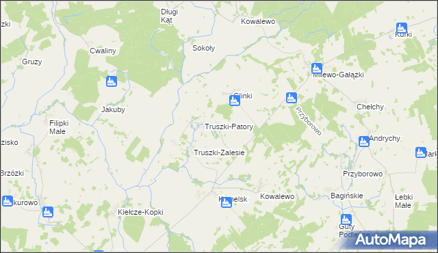 mapa Truszki-Kucze, Truszki-Kucze na mapie Targeo