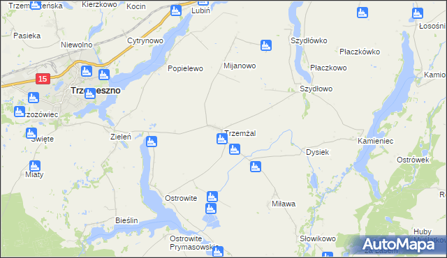 mapa Trzemżal, Trzemżal na mapie Targeo
