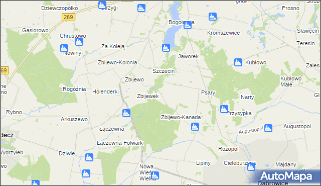 mapa Trzeszczon, Trzeszczon na mapie Targeo