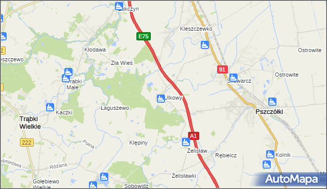 mapa Ulkowy, Ulkowy na mapie Targeo